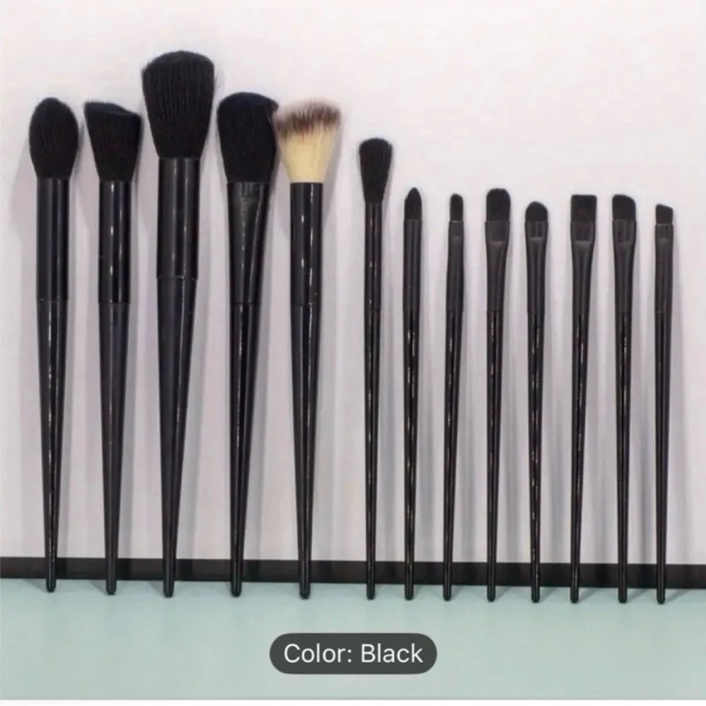 13 pc Makeup Brush Set with Matching Pouch